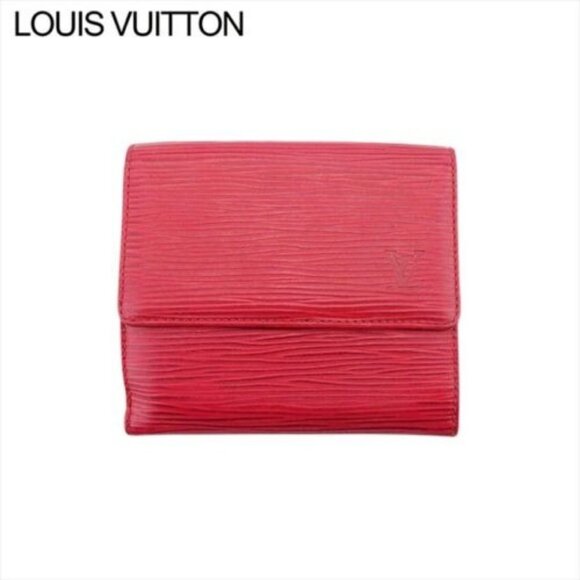 LOUIS VUITTON W Hook Wallet Epi Castilian Epi Leather Authentic Used - Picture 1 of 10